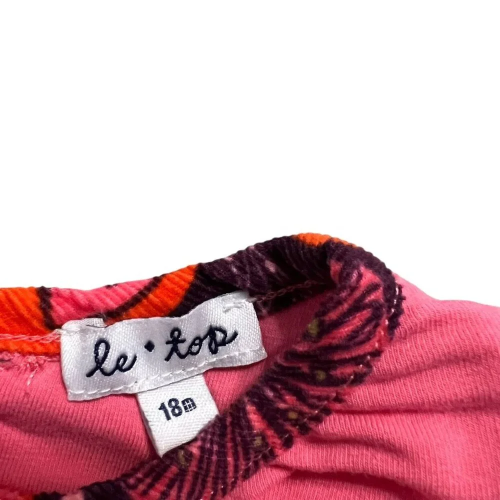 Le Top 18m Purple & Pink Floral Corduroy Dress